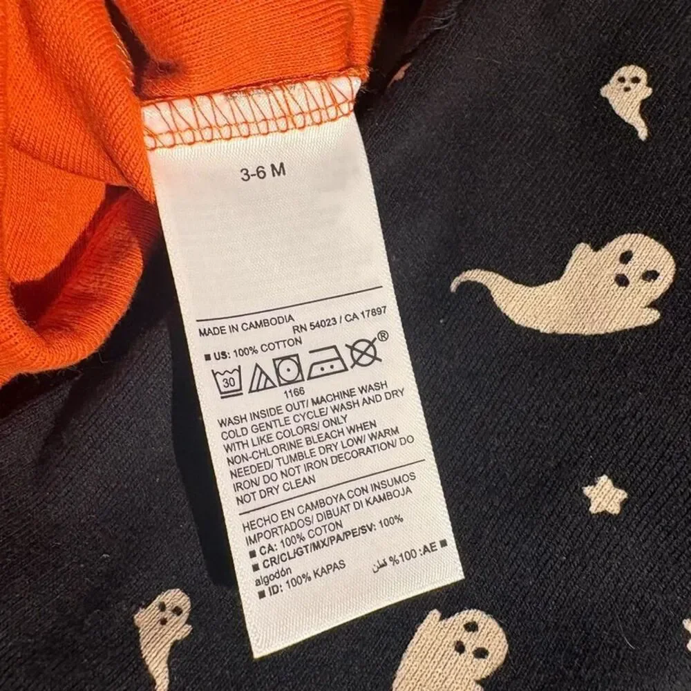 NWT Old Navy Baby Halloween Long Sleeve Snap Bodysuits Lot of 3 Size 3-6M